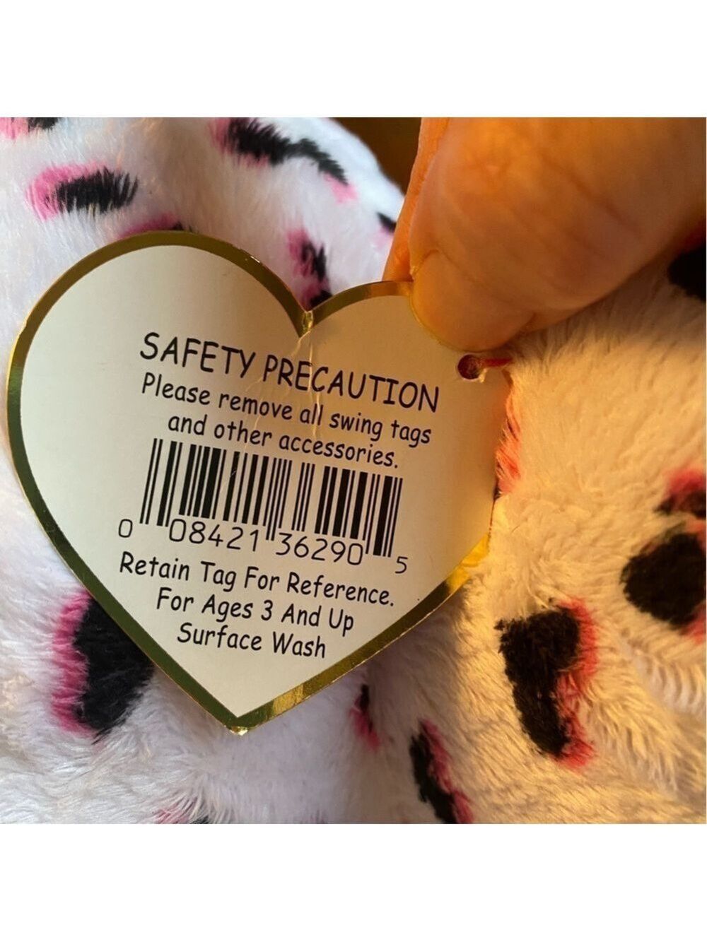 Ty Beanie Boo Georgia the Dalmatian Large 16” Stuffy - Picture 6 of 6